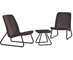 Lauko baldų komplektas Keter Sodo baldų komplektas Rio Patio Set ruda