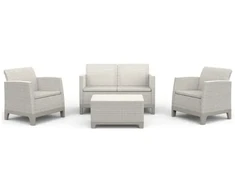 Keter Sodo baldų komplektas Scandi Forma 2 Seater Set pebble pilkas/light beige