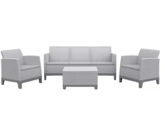 Keter Sodo baldų komplektas Scandi Forma 3 Seater Set light pilkas/dark steel pilkas