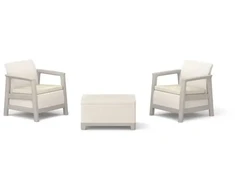 Keter Sodo baldų komplektas Scandi Linea Balcony Set pebble pilka/light beige