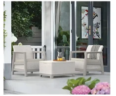 Keter Sodo baldų komplektas Scandi Linea Balcony Set pebble pilka/light beige