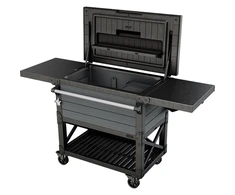 Šaldiklis Keter Patio Cooler &amp; Beverage Cart Pilkas