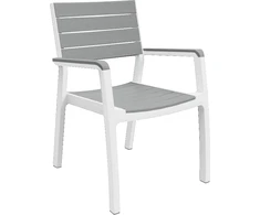 Keter Darza kresls Harmony Armchair balts/gaisi peleks 29201284