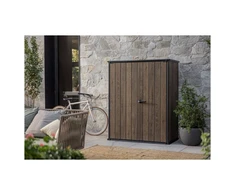 Keter Sodo namelis „Deco Vertical Shed“, riešutmedžio spalvos