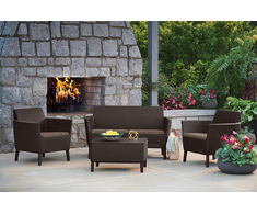 Keter Sodo sofa dviems Salemo 2 vietų sofa smėlio spalvos
