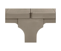 Garden4You Keter Sodo stalas Julie Double Table (2 konfigūracijos) smėlio spalvos
