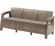 Keter Sofa Corfu Love Seat Max, smėlio
