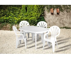 Garden4You Sodo stalas Elise baltas 8711245131160