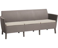 Keter Trivietė sodo sofa Salemo 3 Seater Sofa, ruda
