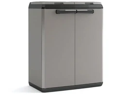 Keter Waste sorting system Split Basic 110L Recycling system 68x39x85cm dark pilkas/juodas