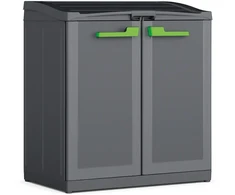 Keter Waste sorting system Split Basic 110L Recycling system 68x39x85cm dark pilkas/juodas