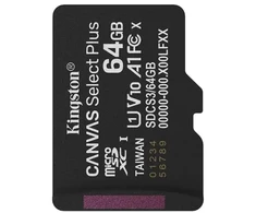 Atminties kortelė Kingston *Micro SD 64GB Canvas Select+ G3 150MB/s