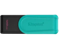 Kingston pendrive 128GB Portable USB 3.2 Gen 1 DataTraveler Exodia S (Juodas/Turquoise)