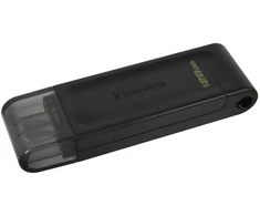 Kingston pendrive 128GB USB-C DT70 juoda