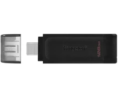 Kingston pendrive 128GB USB-C DT70 juoda