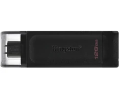 Kingston pendrive 128GB USB-C DT70 juoda