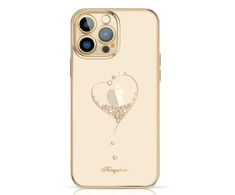 Kingxbar Wish Series silikoninis dėklas su kristalais, skirtas iPhone 15 Pro Max - auksinis