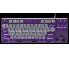 Klaviatūra Fury Kanabo K2 US balta pašvietimas mechaninė szaro-violetinė