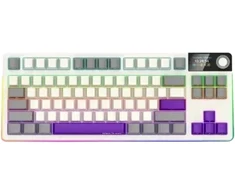 Klaviatūra Lorgar KBP70TKLW TKL Wireless Baltas rusvai gelsvas