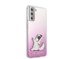 Samsung Galaxy S21 Plus Karl Lagerfeld dėklas Choupette Fun (KLHCS21MCFNRCPI) rožinės spalvos