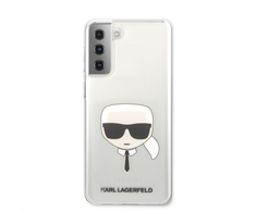 Samsung Galaxy S21 Plus Karl Lagerfeld dėklas Karl`s Head (KLHCS21MKTR) skaidrus