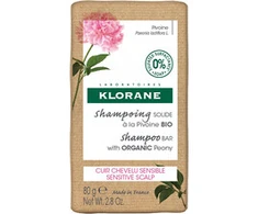 Klorane Šampūnas Bar With Organic Peony kietas šampūnas jautriai galvos odai, 80 g