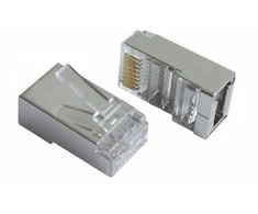 GEMBIRD PLUG5SP/100 Gembird ekranuotas LAN modulinis kištukas 30u auksinis padengtas, tvirtas ir suvytas