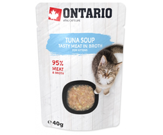 Ontario Kitten Soup Tuna, ryžiai &amp; Vegetables 40g (Sriuba)