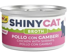 Konservēta barība kaķiem - Gimborn SHINYCAT vištiena with Shrimps 70g