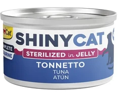 Konservuotas kačių maistas - Gimborn SHINYCAT ŽELĖ STERILIZUOTAS TUNAS 70g