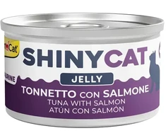 Konservēta barība kaķiem - Gimborn SHINYCAT Jelly Tuna With lašiša 70g