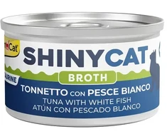 Konservuotas ėdalas katėms - Gimborn SHINYCAT TUNAS SU BALTA ŽUVIMI 70g