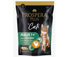 PROSPERA Plus su vištiena katėms, 85 g