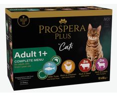 PROSPERA Plus 12x85 g suaugusioms katėms