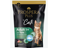 PROSPERA Plus su tunu ir žirniais, 85 g