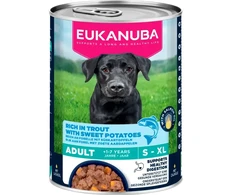 Eukanuba konservuotas Maistas šunims su upėtakiu ir batatais 400g