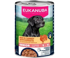 EUKANUBA Life Care Senior Rich in kalakutiena with carrots – drėgnas ėdalas šunims – 400g