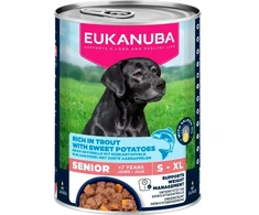 EUKANUBA Life Care Senior Rich in trout with sweet potatoes – drėgnas ėdalas šunims – 400g