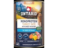 Ontario Adult Monoprotein Kalakutienos paštetas su Batatais 400g
