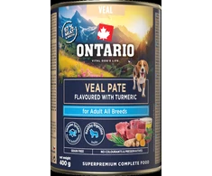 Ontario Adult Veršienos paštetas su Ciberžole 400g