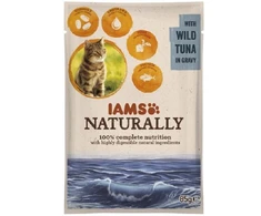IAMS Naturally Adult konservuotas pašaras katėms su laukiniu tunu padaže 85g
