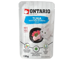 ONTARIO tuno skonio kačių ėdalas, 80 g