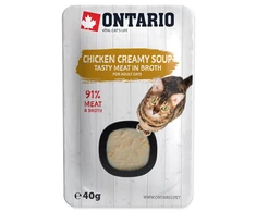 Ontario Cat Soup vištiena &amp; Cheese with ryžiai 40g (Sriuba)