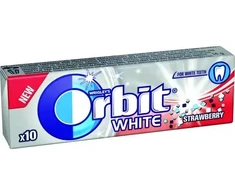 Košļājamā gumija ORBIT Baltas Strawberry Stickpack 10 gab.
