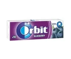 Košļājamā gumija ORBIT Blueberry Stickpack 10 gab.
