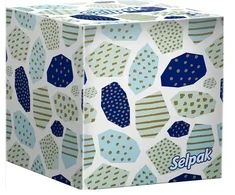 SELPAK Boutique kosmetinės servetėlės, 3 sluoksnių, 48 vnt.