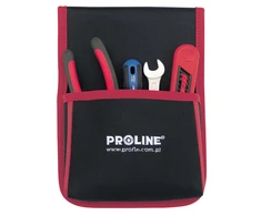 Įrankių dėtuvė ant diržo Proline su 1 kišene Juoda/Raudona