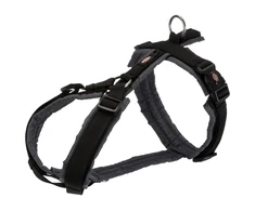 Trixie Premium trackking supenders, M: 53-64 cm / 20 mm, juoda / grafiti