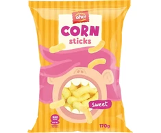 Kukurūzas nūjiņas Oho Ar cukuru 170g