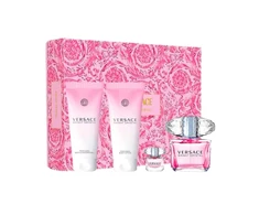 Kvepalų rinkinys moterims Versace Bright Crystal (EDT, 90 ml + EDT, 5 ml + kūno losjonas, 100 ml + dušo želė, 100 ml)